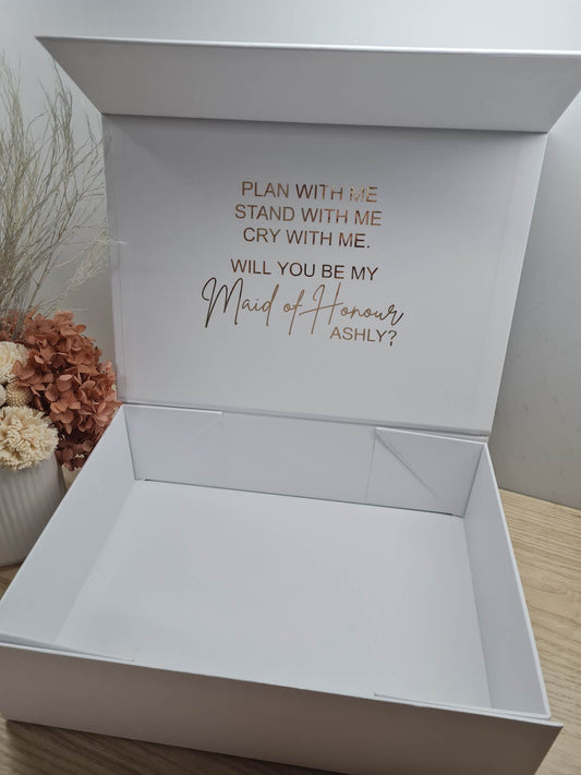 Plan With Me Maid of Honour Proposal Magnetic Gift Box