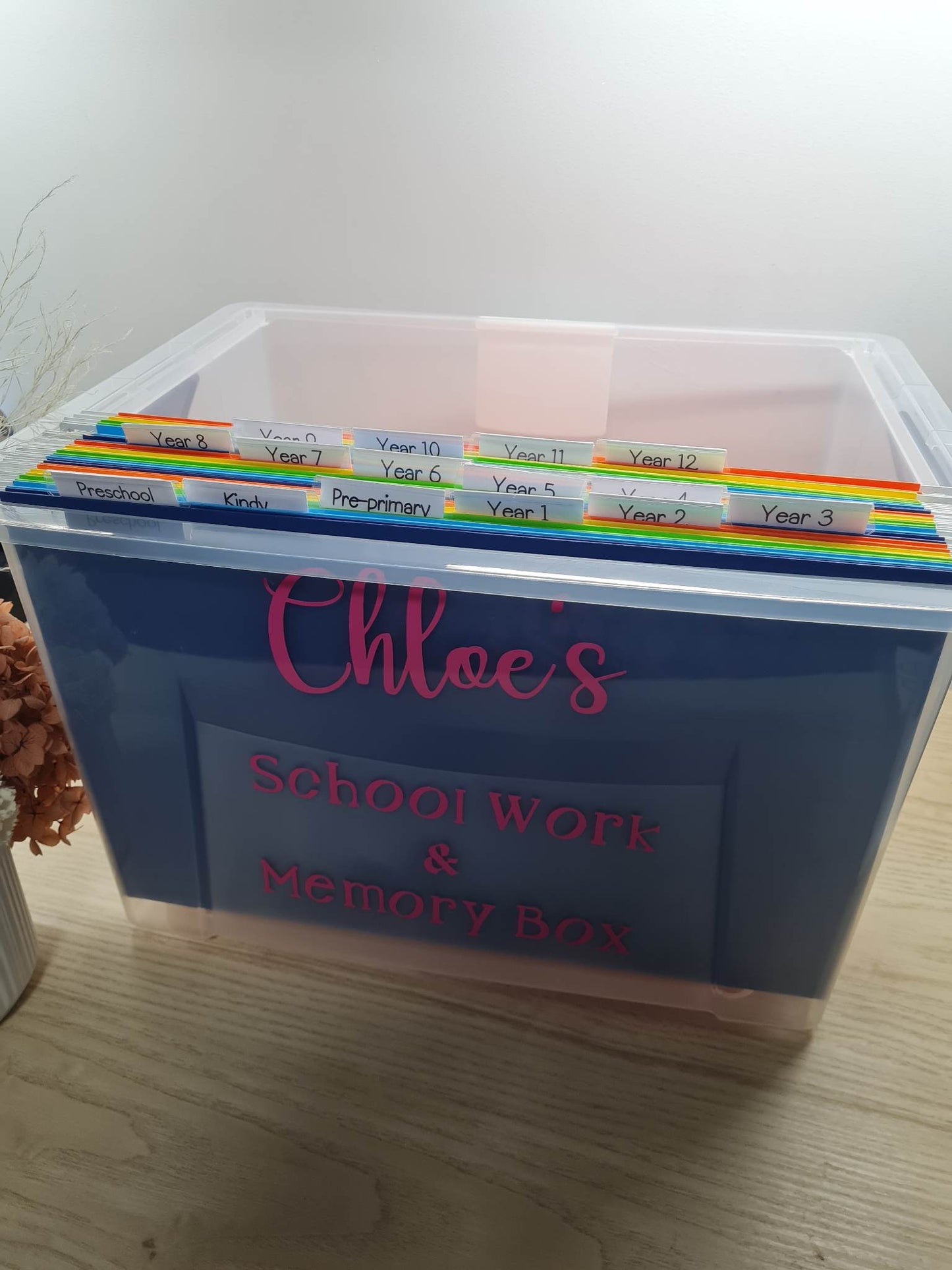 School Work and Memory Box