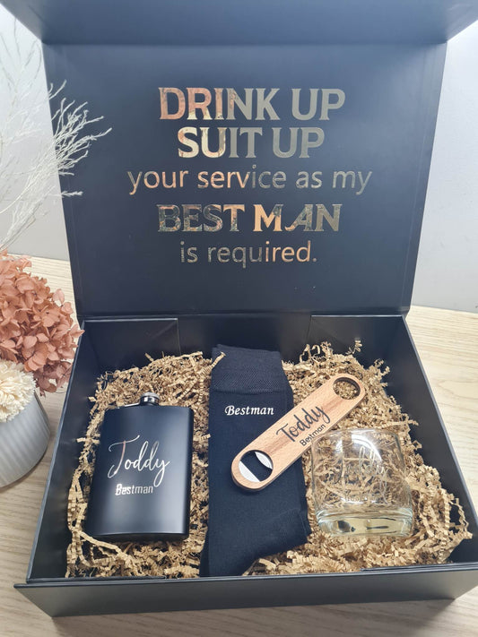 Groomsmen Gift Box Bundle with Socks