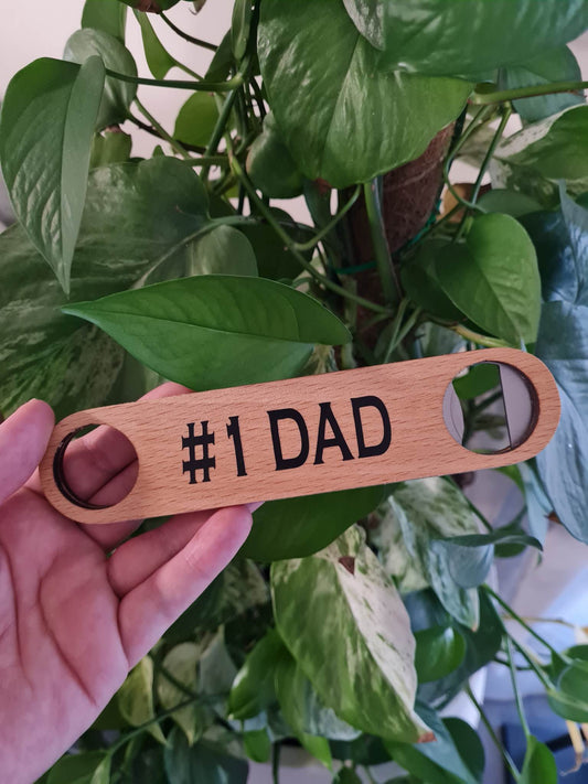 #1 Dad/ Pop Bottle Opener