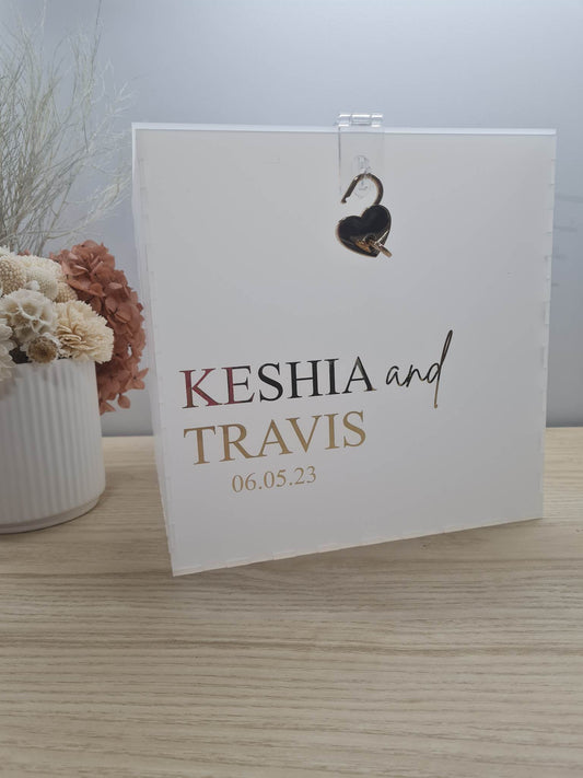 Name and Date Wishing Well Stickers/ Decal