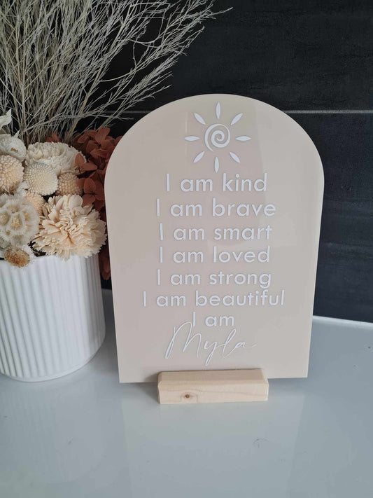 Affirmation Plaque - Sun