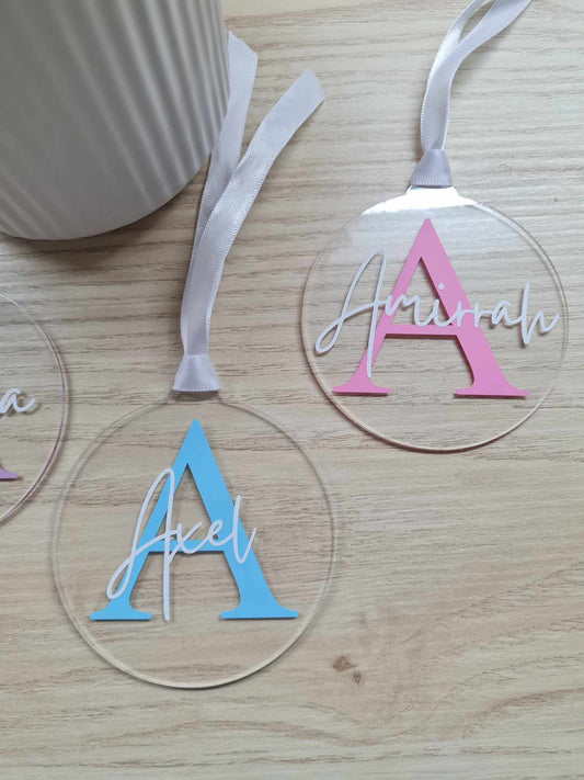 Christmas Bauble - Initial Name Design