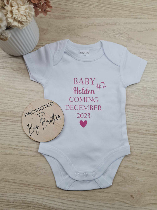 Baby #2 Coming Onesie