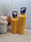 Yellow Water Bottle with Straw 500/750ml