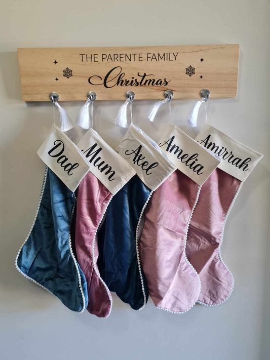 Family Stocking Holder (5 Hooks)