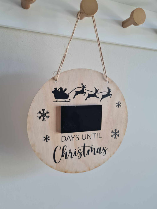 Days Till Christmas Sign