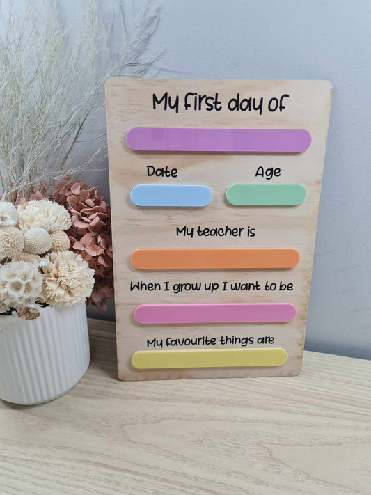 First and Last Day of Board Pastel