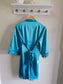 Satin Lace Robes - Turquoise