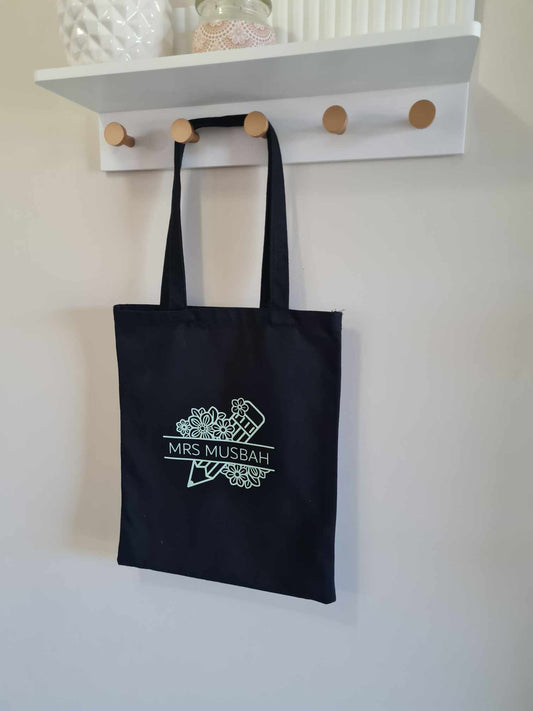 Tote Bag - Floral Pencil