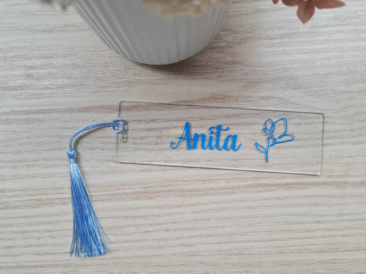 Bookmark - Name and Wildflower