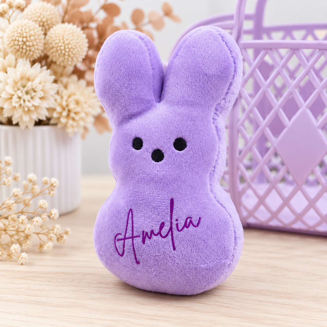 Personalised Easter Peep Plush Bunny