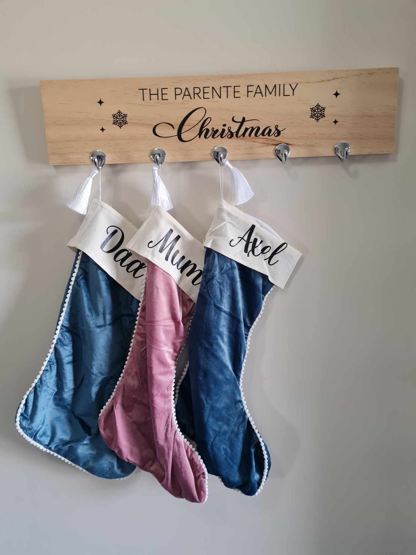 Velvet Santa Stockings