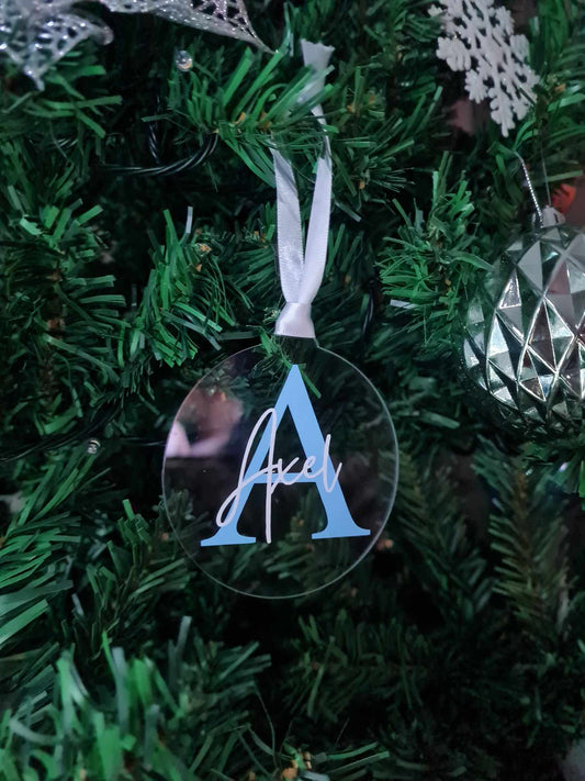 Christmas Bauble - Initial Name Design