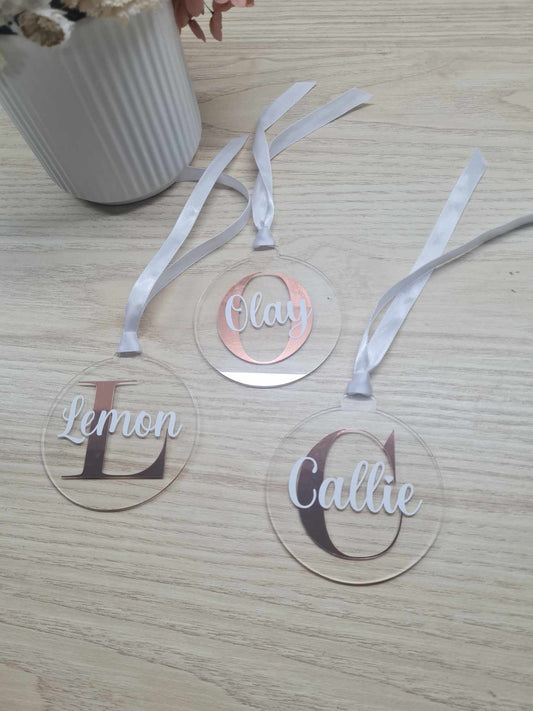 Christmas Bauble - Initial Name Design v1
