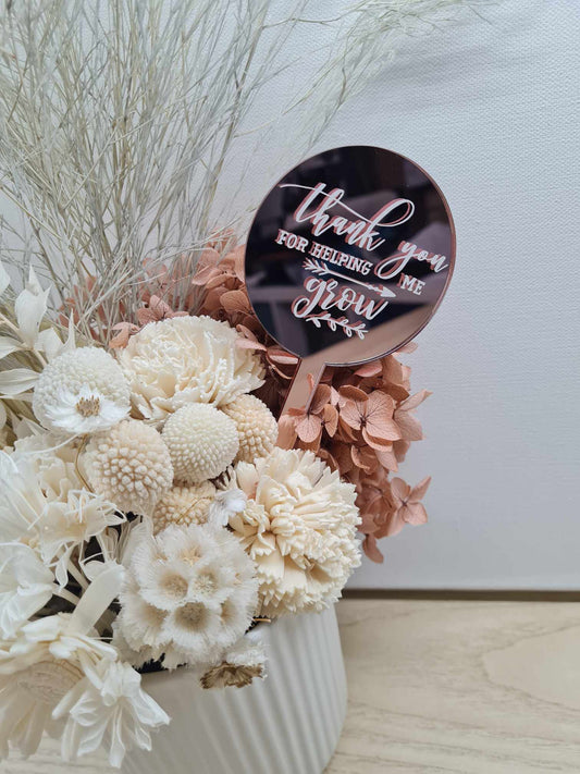 Thank you for Helping me Grow Plant Stake