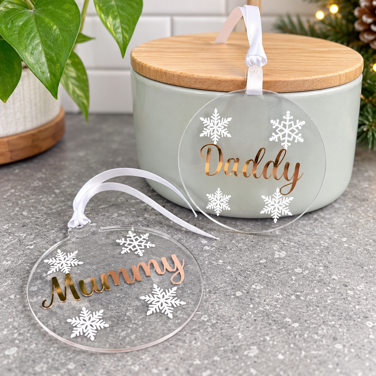 Personalised Snowflake Christmas Bauble