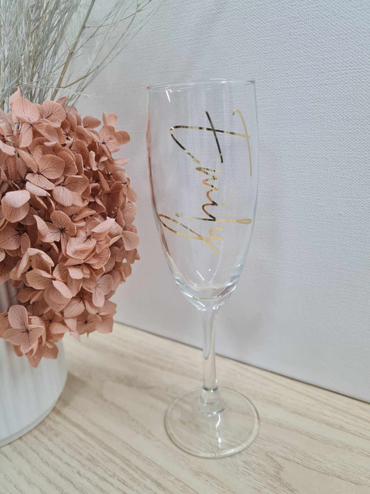 Flute Glass Name Only