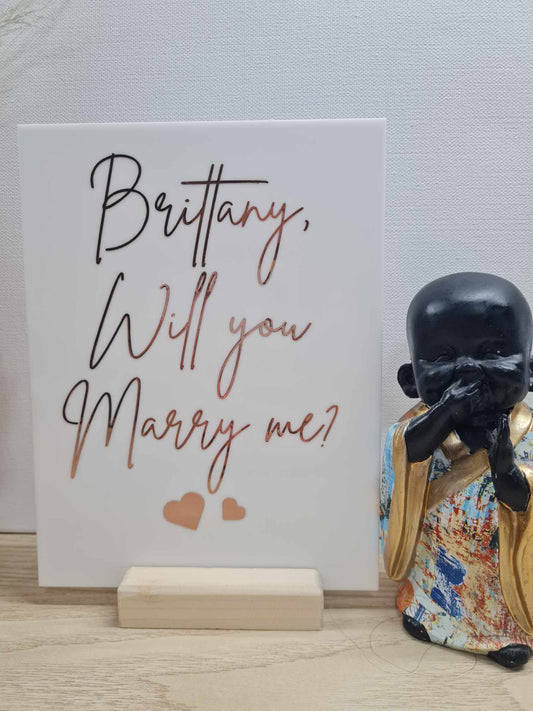 Will You Marry Me? Sign