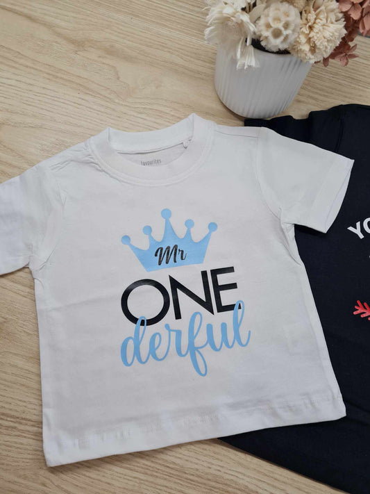 Mr ONEderful Birthday Shirt