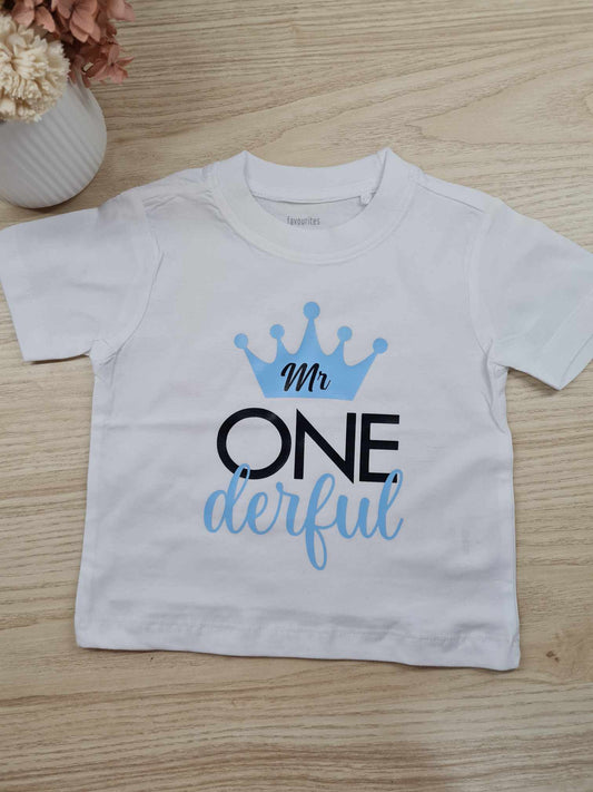 Mr ONEderful Birthday Shirt