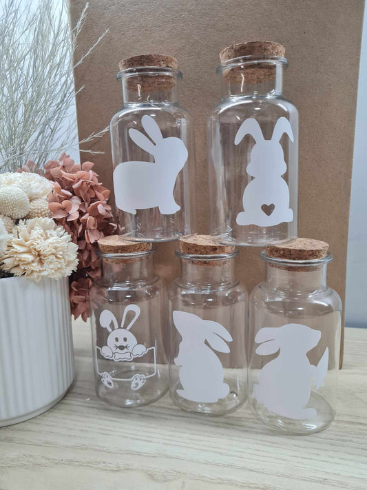 Easter Jars with Cork Lids
