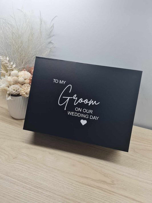 Magnetic gift box - On our Wedding Day