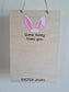 Some Bunny Loves You, Easter Foot Print Plaque