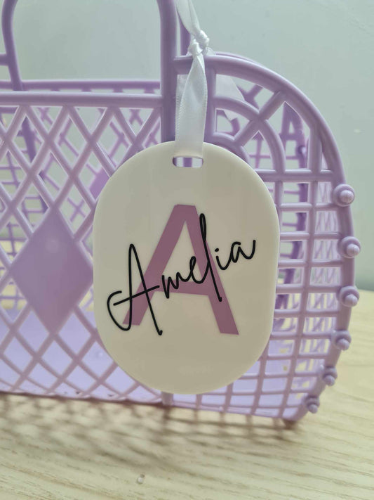 Initial Easter Bag Tag