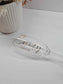 Flute Glass with Title