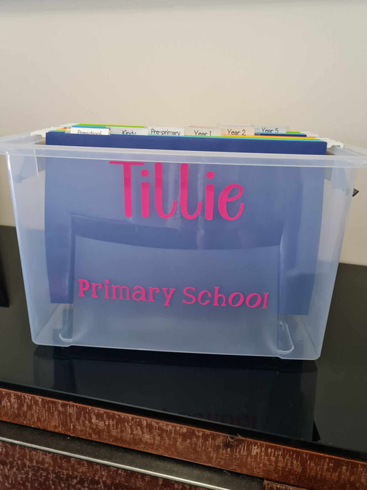 School Work and Memory Box - Primary School
