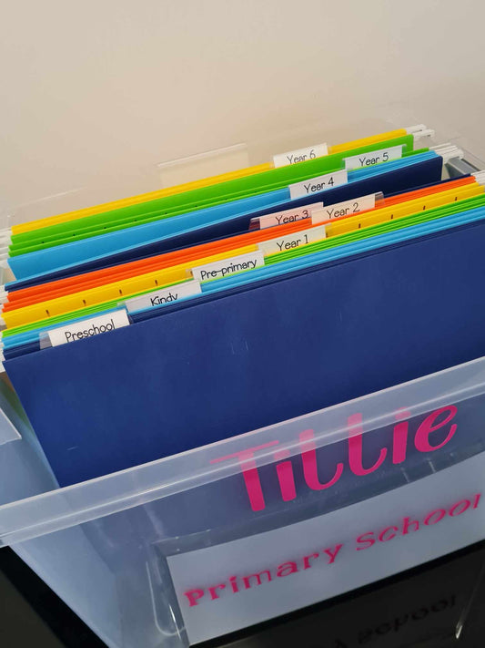 School Work and Memory Box - Primary School