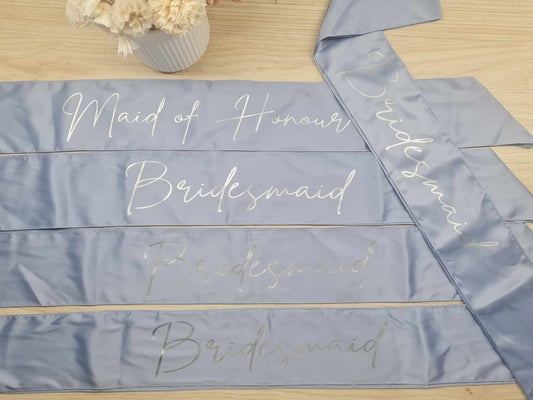 Bridal Party Satin Sash