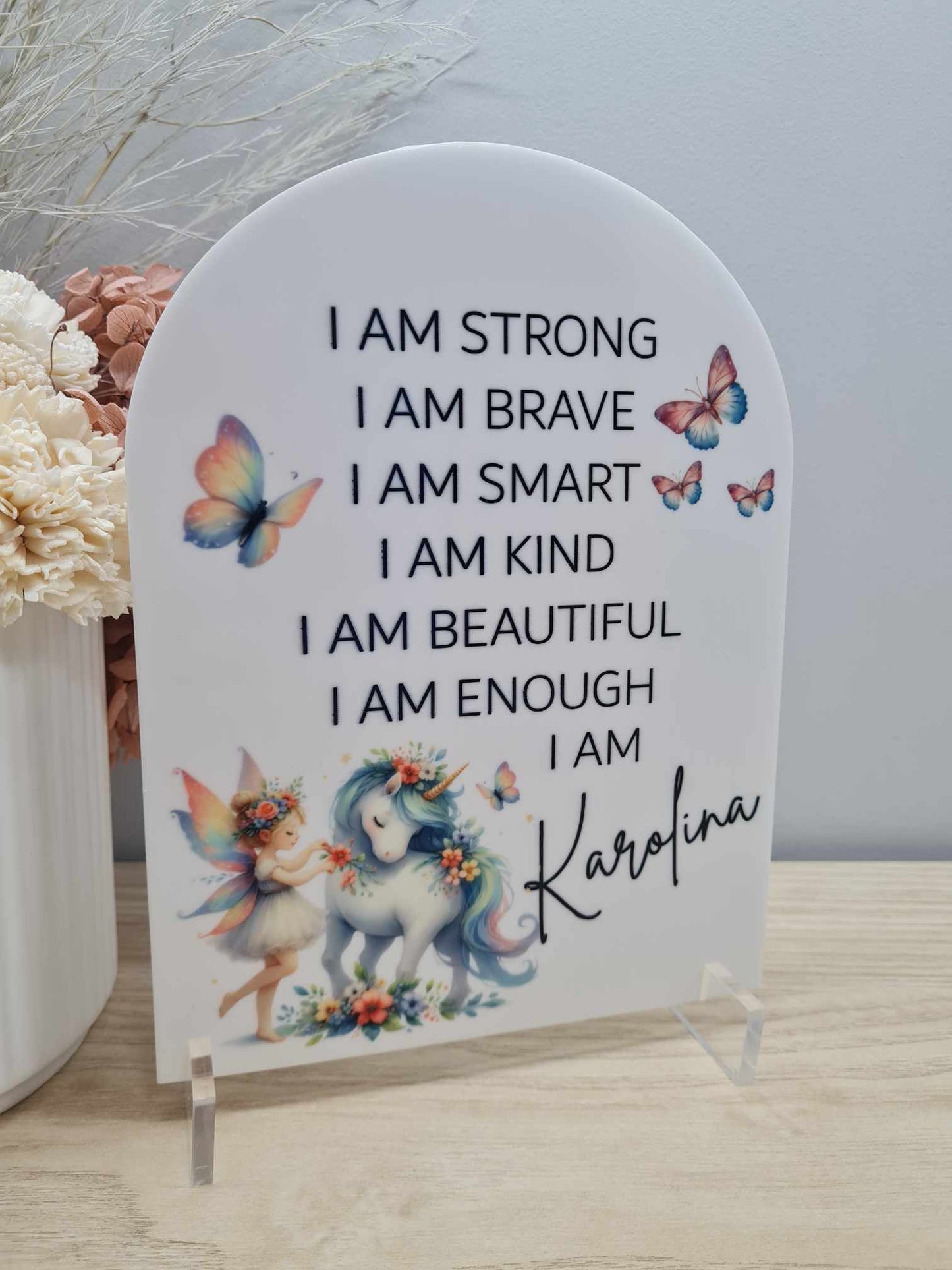 Fairy and Unicorn Affirmation Plaque