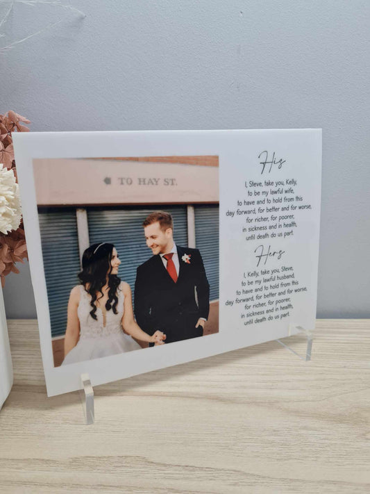 Anniversary Vows Plaque