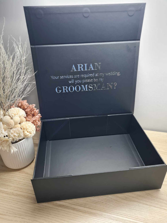 Magnetic gift box - Your Service is Required, Will you be my?