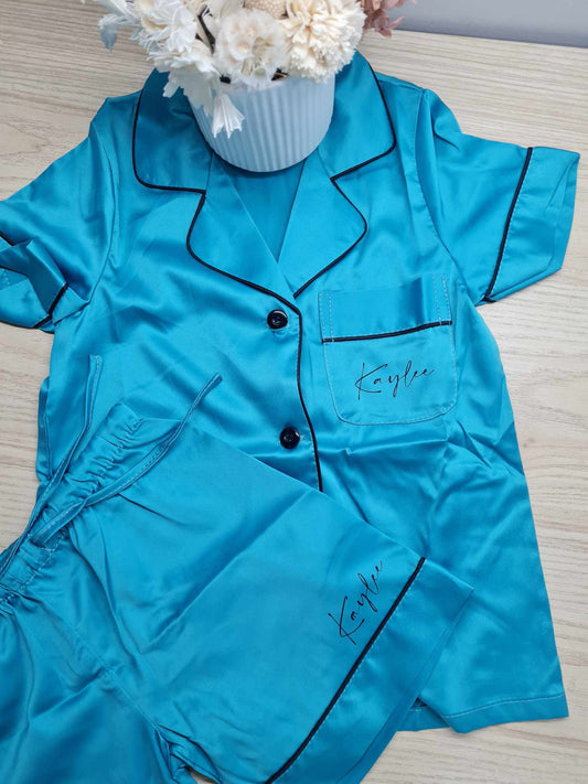 Kids Satin Short Set PJ's