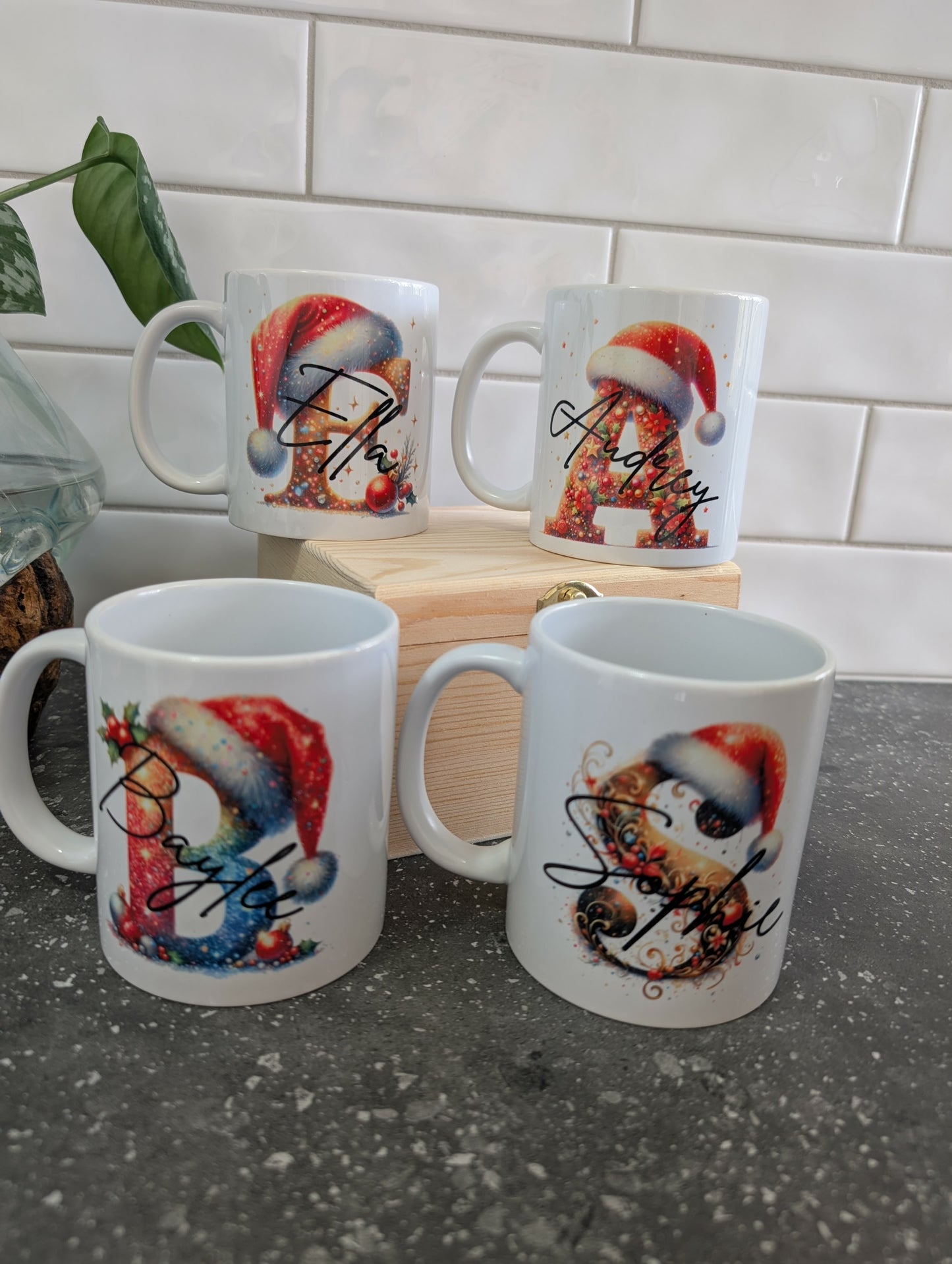 Hat Letter Christmas Mug