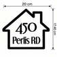 Personalised Wheelie Bin Address Decal – House Design