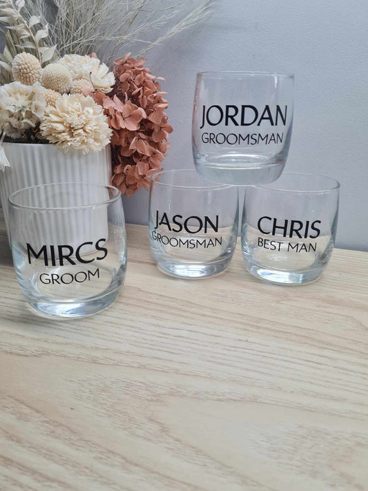 Classic Bridal Party Bourbon Glass