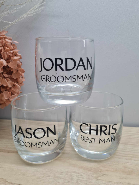 Classic Bridal Party Bourbon Glass