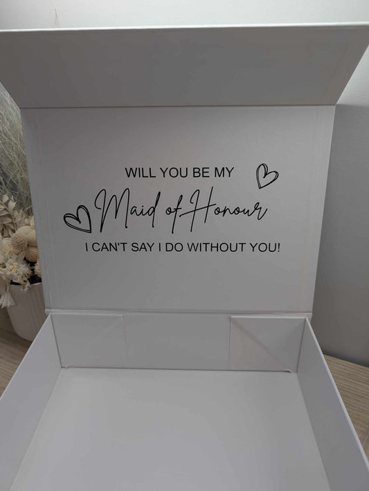 Magnetic gift box - I can't say I do Without you.