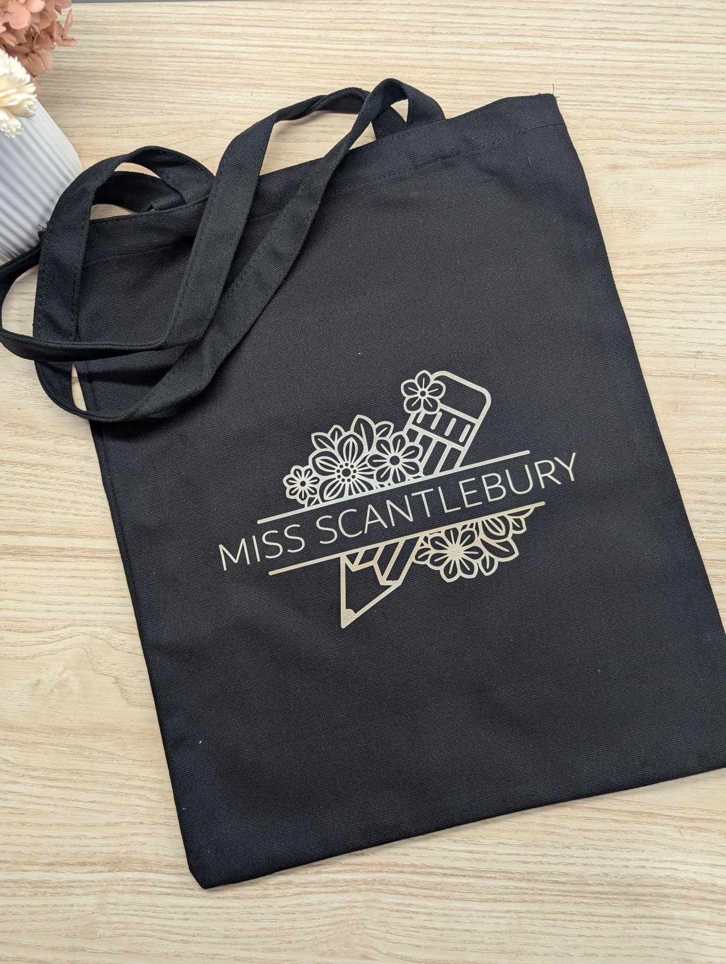 Tote Bag - Floral Pencil