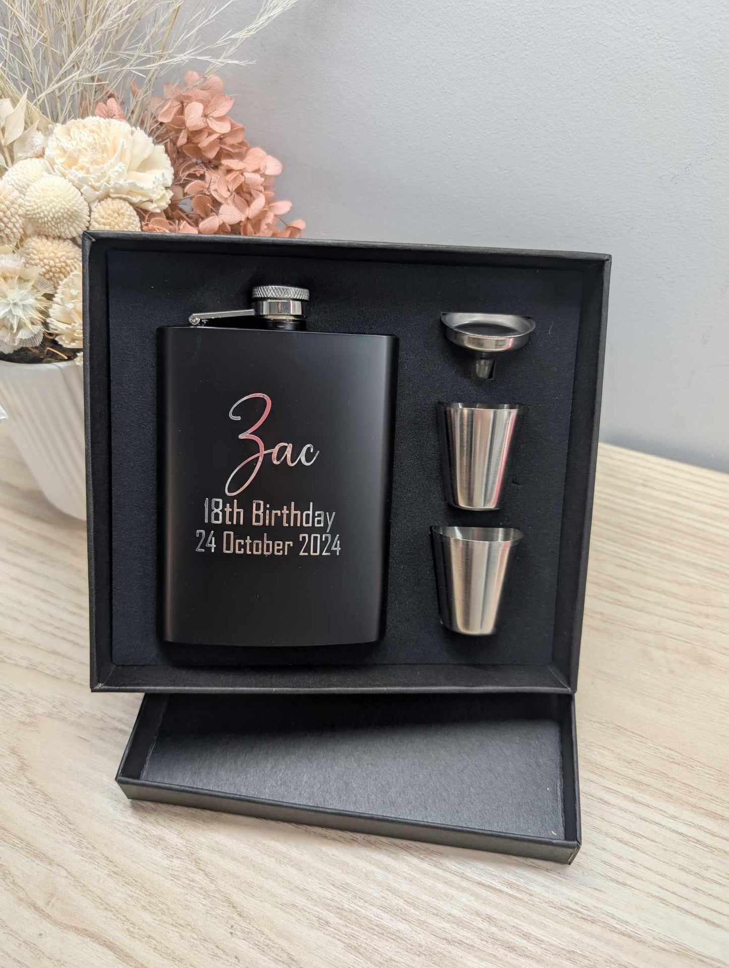 Birthday Black Flask