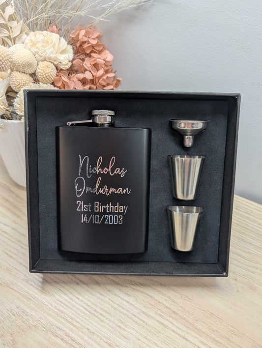 Birthday Black Flask