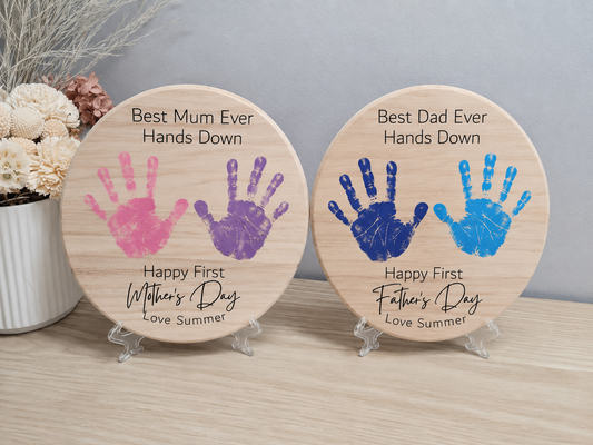 First Mother’s / Father’s Day Handprint Plaque
