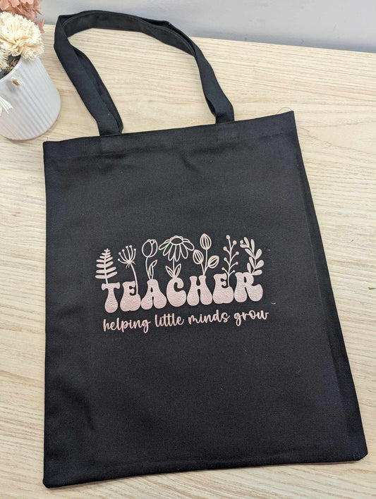 Helping Little Minds Grow – Teacher & Educator Tote Bag