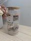 Self Love (She Is) Glass Can with Lid and Straw