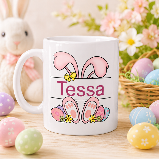 Bunny Ears Personalised Easter Mug