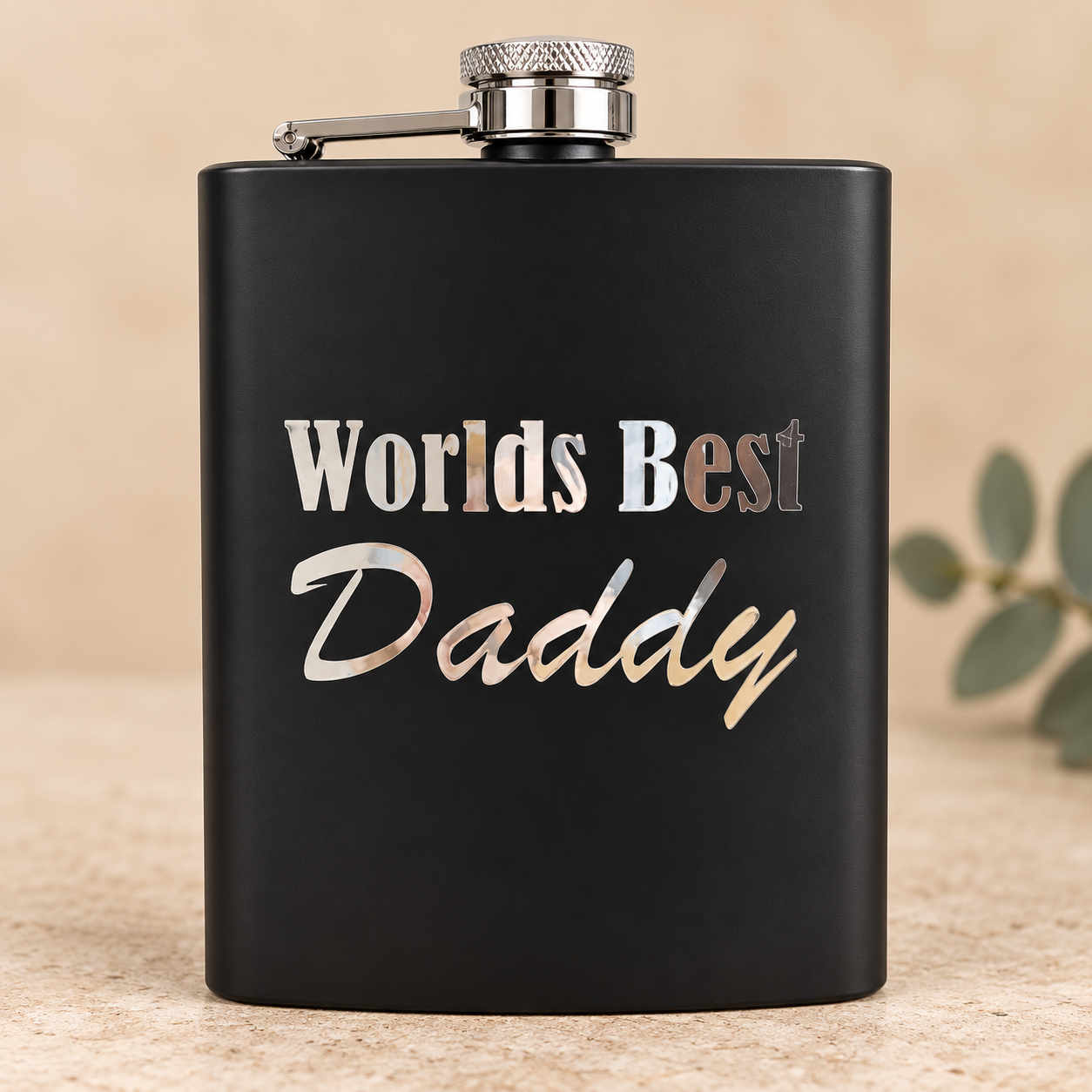 World’s Best Daddy Personalised Hip Flask